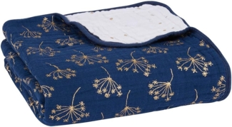 aden + anais Kinderdecke 'Dream Blanket metallic gold' deco dandelion 120x120 cm