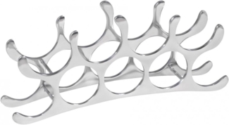 'Torro' Weinregal für 9 Flaschen, in Silber, Aluminium, 55 x 20 x 12 cm
