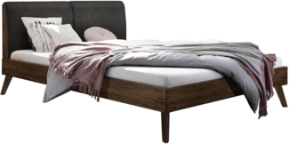 Simone Bettgestell braun Massivholz Nussbaum 215cm x 186cm x 91cm