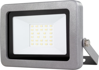 REV LED Strahler für außen FLARE - IP65, LED Leuchte 20W, 1700 Lumen, 6500K – Outdoor Beleuchtung - ideal für Hofeinfahrten, Garagen & Hauseingänge, silber