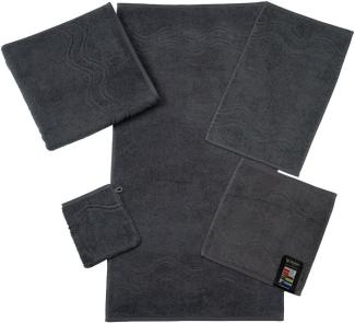 Ross Uni-Walk Handtücher Cashmere 9008|Handtuch 50x100 cm| anthrazitRoss Uni-Walk Handtücher Cashmere 9008