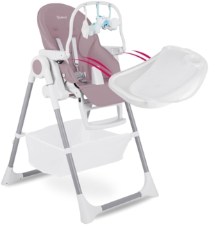 Suleno - Baby Hochstuhl mitwachsend, Kinderstuhl, Kinderhochstuhl, Babyliege, Baby High Chair, verstellbar, klappbar, 7 Höhen, abnehmbares Tablett, aufsteckbarer Teller, 0 - 6 Jahre