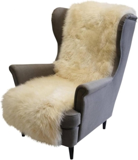 Lammfell Sesselauflage 160 x 50 cm Champagner