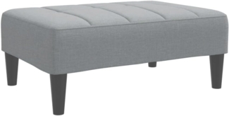 vidaXL Fußhocker Hellgrau 77x55x31 cm Stoff 4007380