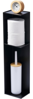 Yamazaki Badregal "Tower" Badezimmerregal Metall mit Ablage 17 x 70 x 13 cm, -, Badablage, moderner Skandistil, klein