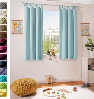 heimtexland Vorhang Dekoschal Baumwolle Fensterdeko Gardine blickdicht, Schlaufen (1 St), blickdicht, Polycotton, Natur I Kräuselband oder Schlaufen I verschiedene Größen