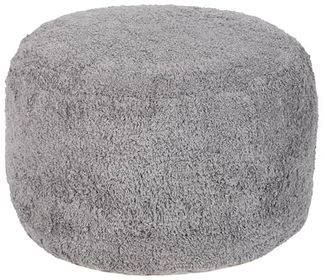 Pouf KANDHKOT Grau Baumwolle 50 cm 50 cm