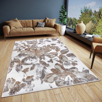 HANSE Home Teppich Floral, rechteckig, Höhe: 13 mm, strapazierfähig, pflegeleicht, robust, glänzend