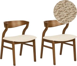 Esszimmerstuhl 2er Set Helles Beige MAROA