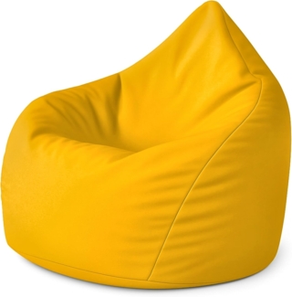 PATCH HOME Patchhome Sitzsack Tropfenform - Gelb für In & Outdoor XL 300 Liter - mit Styropor Füllung in 25 versch. Farben und 3 Größen
