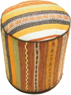 Sonderform,XS / 80 cm Ø Rund & kleiner,Mehrfarbig,Patchwork,Schurwolle,Afghanistan