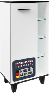 Fackelmann TE-A Midischrank 47 cm mit Füßen, Weiß