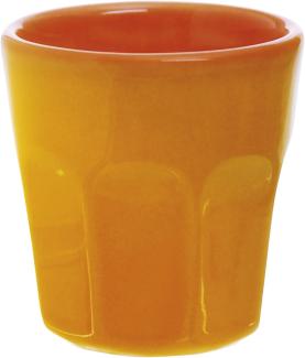 Excelsa Trendy Becher Kaffee 80 ml, Keramik 6x6x6. 3 cm Arancione