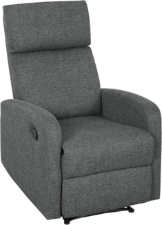 HOMCOM Relaxsessel Fernsehsessel Liegesessel mit Liegefunktion, Verstellbarer Rückenlehne (TV-Sessel, 1-St, Ruhesessel), mit Chenille-Optik für Wohnzimmer Schlafzimmer, Dunkelgrau