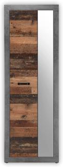 Garderobenschrank INDIANA in Beton grau old wood vintage