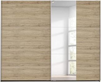 Rauch Möbel Santiago Schwebetürenschrank, Holz, Eiche Sanremo hell, BxHxT: 261 x 210 x 59 cm