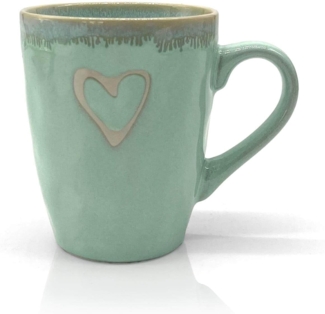 MEA LIVING Tasse MEA living STONEWARE Becher mit Henkel, Motiv "Herz", Stoneware