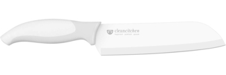 Santokumesser WEIß 18 cm CLEANCITCHEN