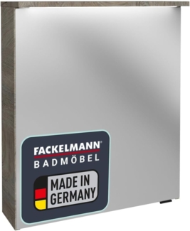 Fackelmann OXFORD LED Spiegelschrank 60 cm breit, Braun hell