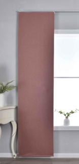 Gardinenbox Verdunkelungsvorhang, Klettband (1 St), verdunkelnd, Leinenbindung, 100% Black Out »München Dark« Paneelwagen