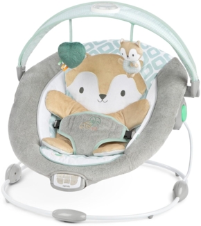 Ingenuity, InLighten Babywippe Babyschaukel mit Lichtern, Kitt Bunny, Spielzeugleiste, Vibrationen, Geräuschen, Tummy Time Kissenmatte, bis zu 20 lbs, Neugeborenes+