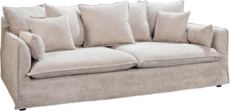riess-ambiente 3-Sitzer HEAVEN 210cm beige · Hussensofa inkl. Kissen und abnehmbaren Bezug, Einzelartikel 1 Teile, Wohnzimmer-Couch · Bouclé-Bezug · Federkern-Polsterung · Landhausstil