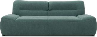 DOMO Collection Boho Sofa, 3 Sitzer im Boho-Style, 3er Sofa, Couch, Bigsofa in petrol