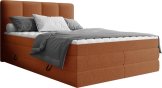 Boxspringbett Pregito (Farbe: Onega 18, Größe: 140 x 200)