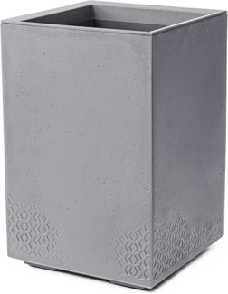 KONZEPT Pflanzkübel Großer auf Rollen, für außen, in Beton-Optik, mobil, recyceltem Material, ideal für Garten, Terrasse und Balkon