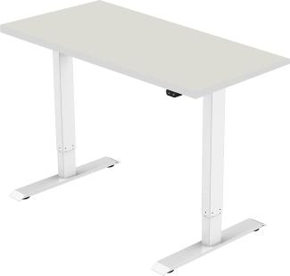 celexon elektrisch höhenverstellbarer Schreibtisch Economy eAdjust-71121 - weiß, inkl. Tischplatte 150 x 75 cm