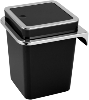 bremermann Kosmetikeimer SAVONA inkl. Wandhalterung 6 Liter Kunststoff, eckig schwarz