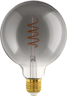 Eglo 110087 LED Filament Leuchtmittel E27 Decorative Spirale schwarz-transparent L:17cm Ø:12. 5cm dimmbar 2000K