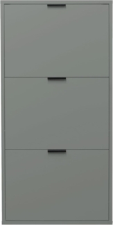 Schuhkipper >Bonnie< in pine green matt lack - 61x126x25cm (BxHxT)