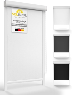 Sol Royal PVC Kassettenrollo SolReflect K24 Weiß, 175 x 120 x 4.2 cm