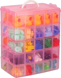 Belle Vous Aufbewahrungsbox Rosa Sortierboxen - Organizer für Spielzeug, Schmuck, Kosmetik (1 St)