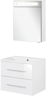 Fackelmann B.CLEVER Badmöbel Set 3-teilig, 60 cm, Weiß