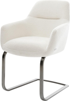 Freischwinger Pejo-Flex Bouclé Soft Beige Freischwinger flach Graphit Taschenfederkern