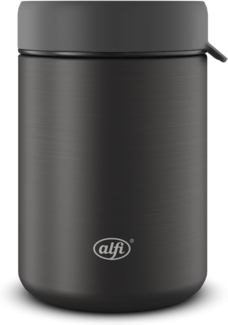 Alfi Thermobehälter ISO FOOD MUG, Thermobehälter für Essen, spülmaschinenfest, Edelstahl, Kunststoff, Silikon, (1-tlg), 0,35l, 5h heiß & 10h kalt, dicht & auslaufsicher, mit Göffel