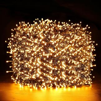 Marchpower 2000LED 50M Weihnachtsbeleuchtung Außen,Led Lichterkette mit 8 Modi IP44 Wasserdicht Strom Lichterkette Innen Weihnachtsdeko für Weihnachtsbaum, Balkon, Garten, Terrasse, Hochzeit, Party