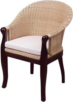 Rattan-Sessel "Berta" braun/beige