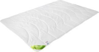 Traumschloss Wildseide Classic Naturfaser Sommerbettdecke weiß 155x220