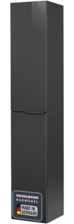Fackelmann LUNA Hochschrank 30cm, Schwarz/Anthrazit