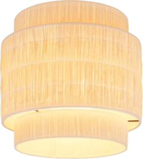 BRILONER - Deckenlampe mit Bastschirm, E27 Fassung, max. 10 W, Deckenleuchte, Boho, aesthetic, Lampe, Wohnzimmerlampe, Schlafzimmerlampe, Esszimmerlampe, Flurlampe, 30x32 cm (DxH), Natur