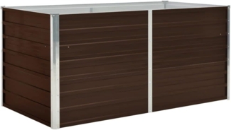 vidaXL Hochbeet Anthrazit 160 x 80 x 77 cm Verzinkter Stahl 45722