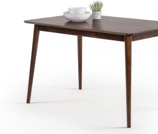 Zinus Jennifer Schreibtisch Tisch 120 x 75 x 74 cm - Metall und Holz Bürotisch - Mehrzwecktisch - Espresso Brown