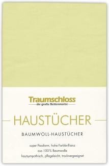 Traumschloss Betttuch Haustuch, 100% Baumwolle, Gummizug: ohne, (1 Stück), hautsympathisch und pflegeleicht