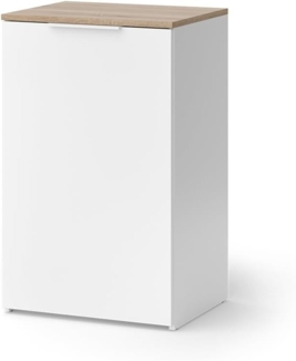 Kommode Wido Weiß 50 x 80 cm mit Regal Vicco