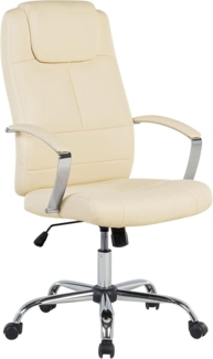 Bürostuhl beige höhenverstellbar WINNER