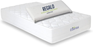 Matnature Essential Viskoelastische Matratze, HR-Kern (High Resilience), kompakt, wendbar, Sommer und Winter, Höhe 24 cm, Geschenk Viscomat (105x190 cm)