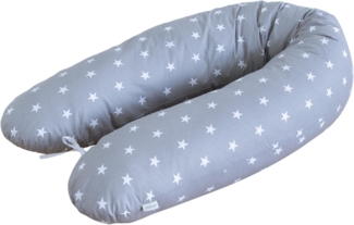 Loolay Seitenschläferkissen M/ L oder L/ XL Schwangerschaftskissen Stillkissen Schlafen Kissen, M/ L oder L/ XL Lagerungskissen + 100% Baumwolle Bezug 170 und 190 cm, Standard & X-LARGE Kissen SUPER Geschenk für Schwangern Seitenschläfer, LOOLAY® - 100...